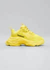Balenciaga Yellow Sneakers Triple S For Kids With Logo In 7010 Yellow Black