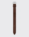 TOM FORD LARGE CALF LEATHER STRAP WITH ECRU STITCHING