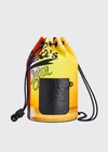 Loewe Men's X Paula's Ibiza Large Sailor Sunset Bucket Bag In Multi