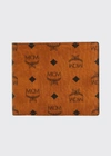 Mcm Men's Visetos Monogram Flap Wallet