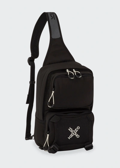 Kenzo Men's One-shoulder Nylon Backpack