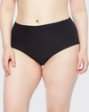 Chantelle Plus Size Soft Stretch Full-coverage Briefs In Black