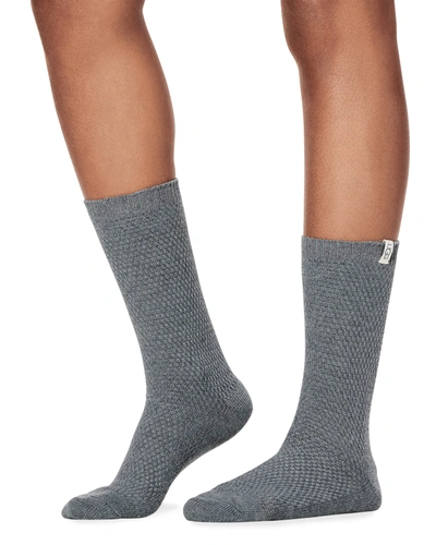 Ugg Classic Merino Wool-blend Boot Socks In Grey