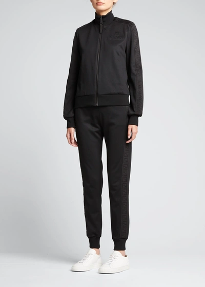 Fendi 2-piece Logo Taped Jogger Pants Set In Black