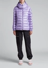 Moncler Dalles Quilted Puffer Jacket In Purple
