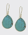 Ippolita 18k Small Teardrop Slice Earrings In Turquoise