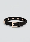 Valentino Garavani Rockstud Leather Buckle Bracelet