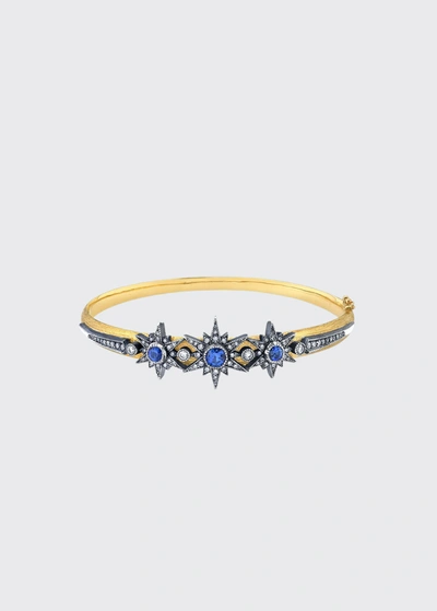 Arman Sarkisyan Sapphire And Diamond Starburst Bangle