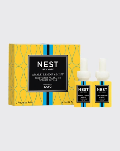 NEST NEW YORK AMALFI LEMON & MINT PURA SMART HOME DIFFUSER REFILL, 2 X 0.33 OZ.