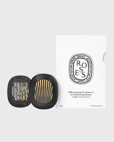 Diptyque Car Diffuser With Roses Insert
