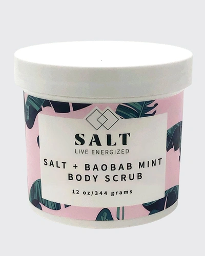 Salt Live Energized 12 Oz. Salt + Baobab Mint Body Scrub