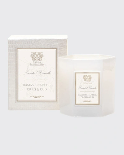 ANTICA FARMACISTA DAMASCENA ROSE, ORRIS & OUD CANDLE, 9 OZ.