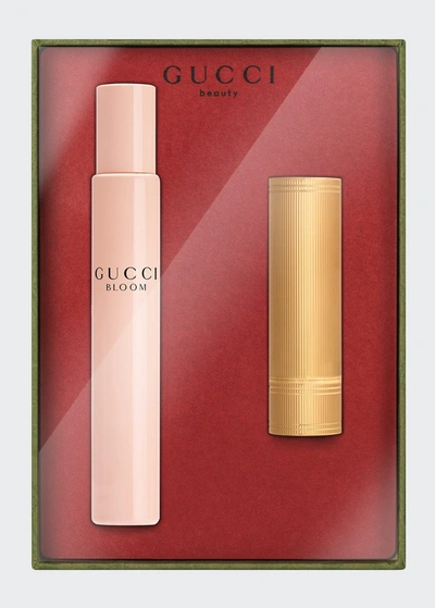 Gucci Bloom & Lipstick Christmas 2021 Gift Set In Multi