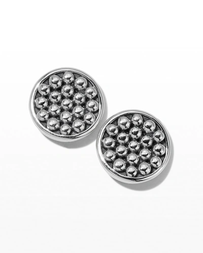 Lagos 13mm Caviar Button Earrings