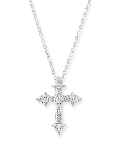 Jude Frances 18k Diamond Cross Pendant
