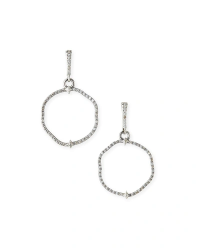 Armenta New World Champagne Diamond Circle-drop Earrings