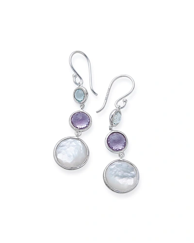 Ippolita Small Silver Lollitini Three-stone Earrings