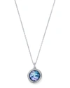 IPPOLITA LOLLIPOP DIAMOND BEZEL CLEAR QUARTZ PENDANT NECKLACE