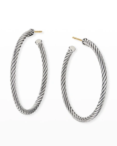 David Yurman Cablespira Hoop Earrings, 1.5"