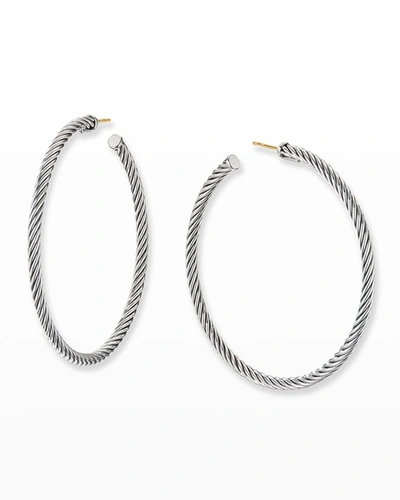 David Yurman Cablespira Hoop Earrings, 2"