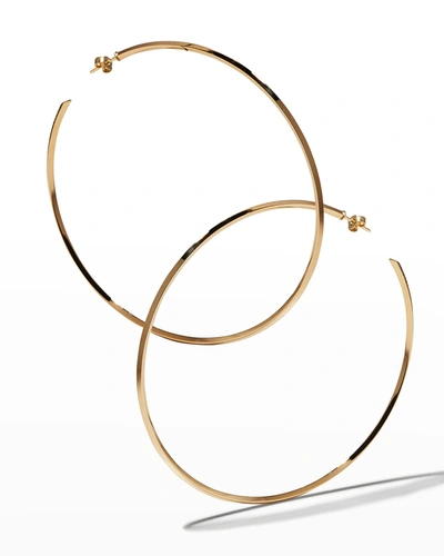 Lana Hollow 14k Gold Skinny Hoop Earrings