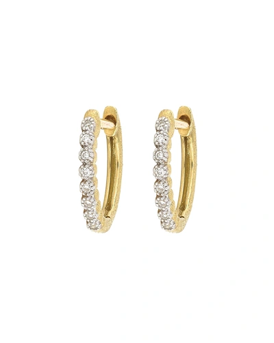 Jude Frances Delicate Provence Champagne Hoop Earrings, Gold