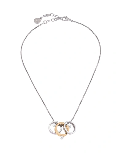 Majorica 3-ring Pearly Pendant Necklace