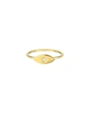 Zoe Lev Jewelry 14k Gold Diamond Evil Eye Ring