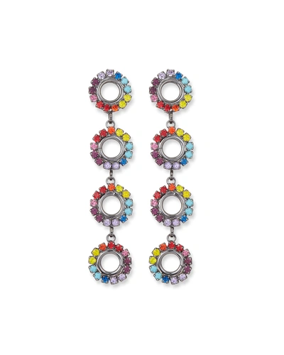 Elizabeth Cole Minka Drop Earrings In Rainbow