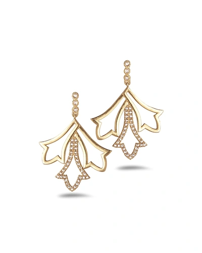 Coomi 20k Sagrada Labyrinth Small Diamond Earrings