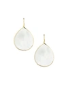 Ippolita 18k Giant Teardrop Slice Earrings In Mother-of-pearl