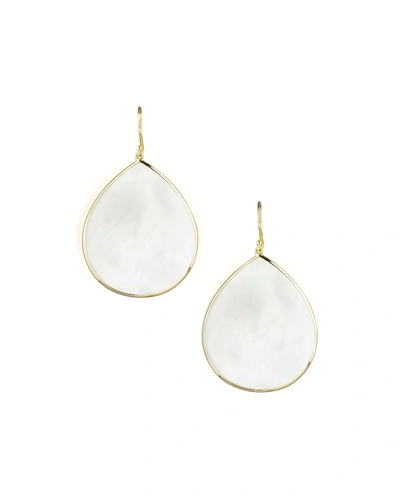 Ippolita 18k Giant Teardrop Slice Earrings In Mother-of-pearl