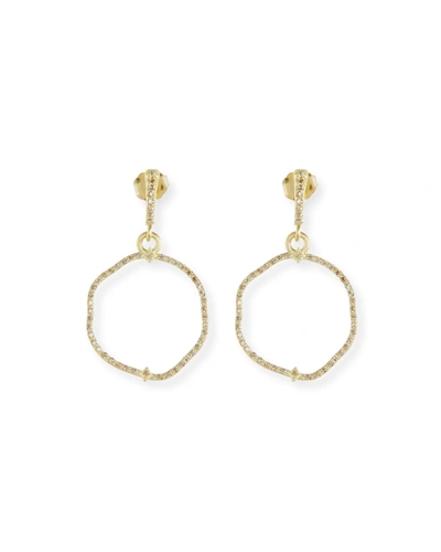 Armenta Old Word Sueno Wavy Circle Earrings With Diamonds