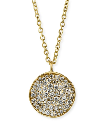 Ippolita Stardust 18k Diamond Disc Pendant Necklace