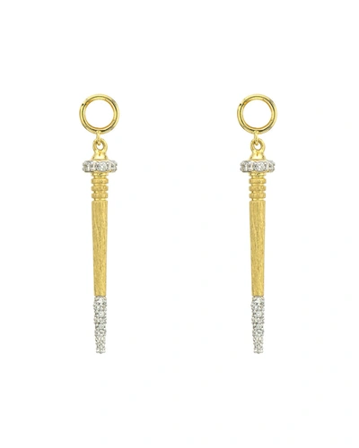 Jude Frances Lisse 18k Diamond Pave Nail Earring Charms