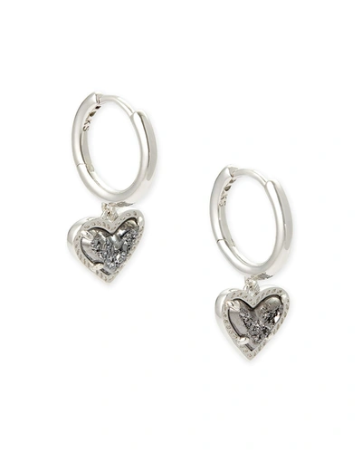 Kendra Scott Ari Heart Huggie Earrings