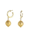 Ben-amun Sphere-drop Huggie Earrings