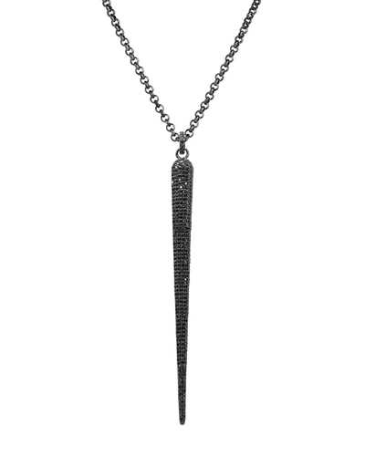 Bridget King Jewelry Black Diamond Spear Necklace