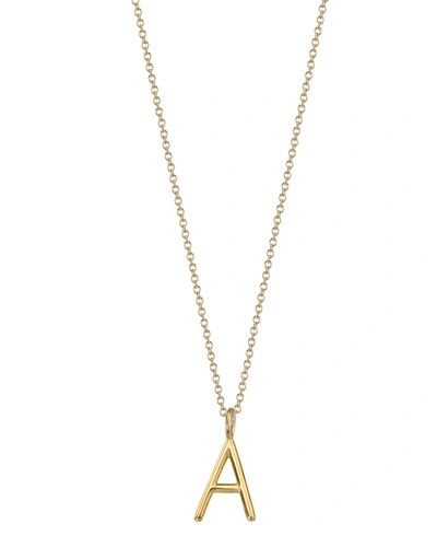 Sarah Chloe Andi 14k Gold Initial Pendant Necklace