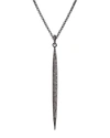 Bridget King Jewelry Silver Diamond Spear Necklace