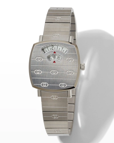 Gucci Interlocking-g Grip Watch, Silver