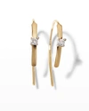 Lana Mini Flat Hooked On Hoop Earrings With Diamonds, 15mm