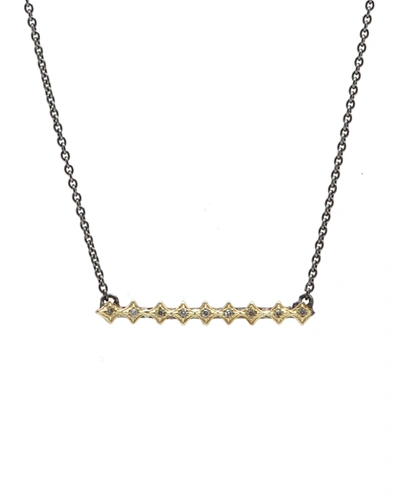 Armenta Old World Diamond Crivelli Bar Necklace