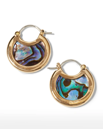 Pamela Love Mojave Hoop Earrings, Abalone