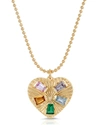 Elizabeth Stone Jewelry Modern Love Pendant Necklace