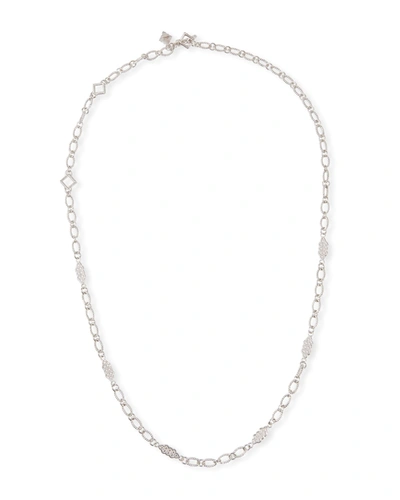 Armenta New World Oval-link Scroll Necklace