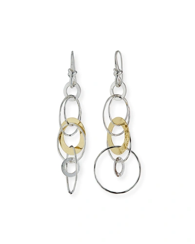 Ippolita Two-tone Hammered Jet Set Earrings