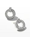 Lagos Caviar Spark Diamond Circle Caviar Beaded Stud Earrings