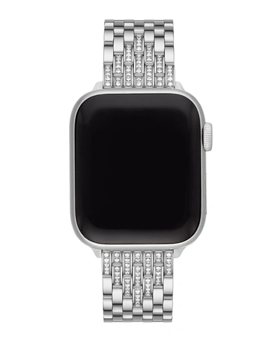 Michele 7-link Stainless Steel Diamond Bracelet For Apple Watch