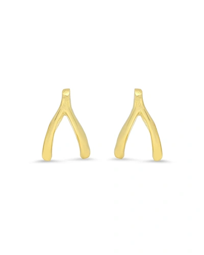 Jennifer Meyer Mini Wishbone Stud Earrings
